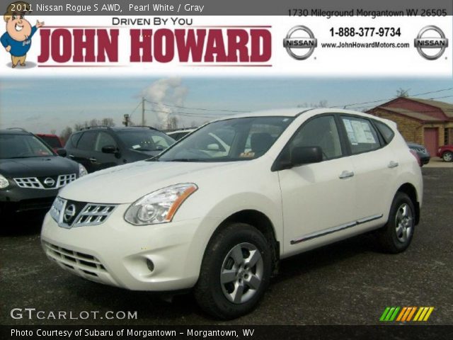 2011 Nissan Rogue S AWD in Pearl White