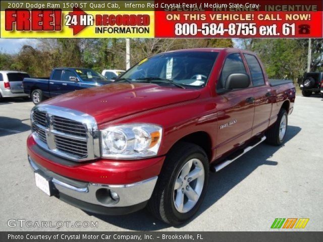 2007 Dodge Ram 1500 ST Quad Cab in Inferno Red Crystal Pearl