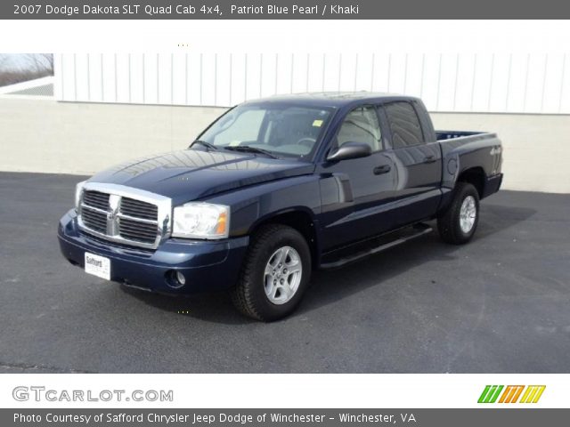 2007 Dodge Dakota SLT Quad Cab 4x4 in Patriot Blue Pearl