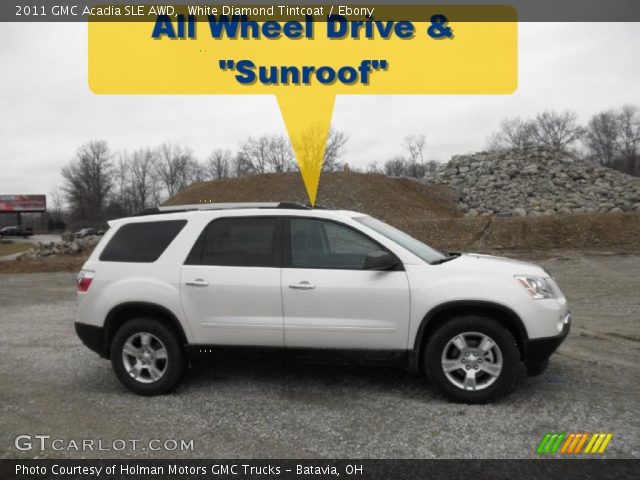 2011 GMC Acadia SLE AWD in White Diamond Tintcoat