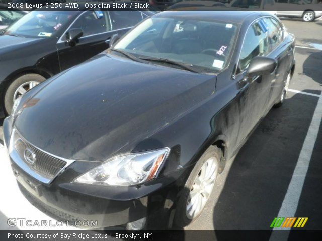 2008 Lexus IS 250 AWD in Obsidian Black