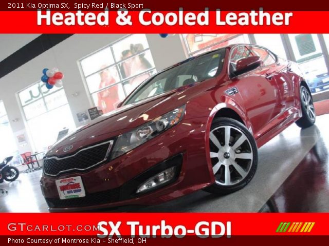 2011 Kia Optima SX in Spicy Red