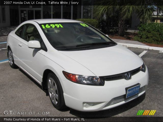 2007 Honda Civic LX Coupe in Taffeta White