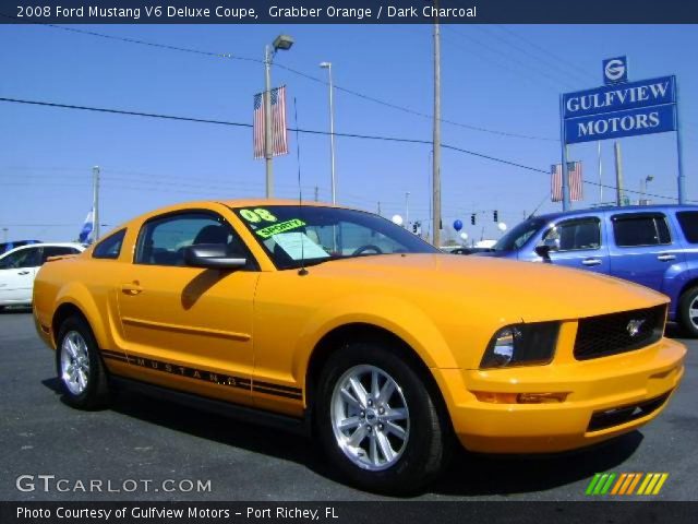 2008 Ford Mustang V6 Deluxe Coupe in Grabber Orange