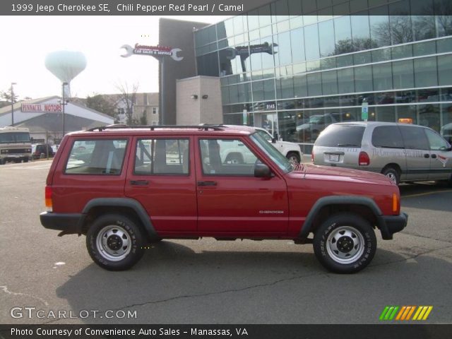 1999 Jeep Cherokee SE in Chili Pepper Red Pearl