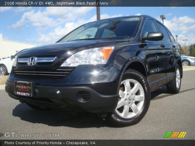 2008 Honda CR-V EX 4WD in Nighthawk Black Pearl