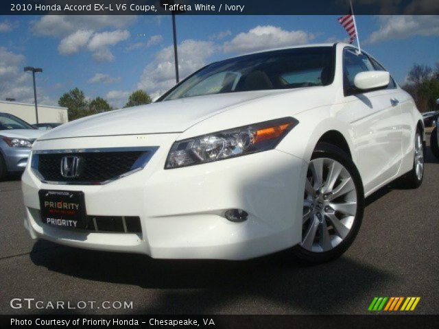 2010 Honda Accord EX-L V6 Coupe in Taffeta White