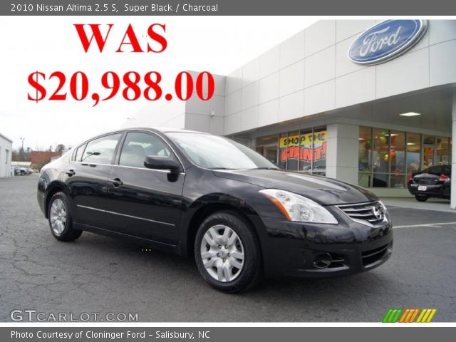 2010 Nissan Altima 2.5 S in Super Black