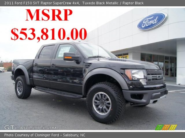 2011 Ford F150 SVT Raptor SuperCrew 4x4 in Tuxedo Black Metallic