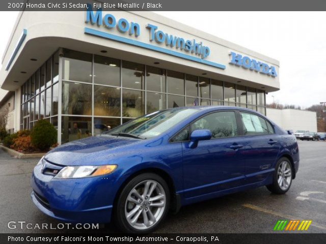 2007 Honda Civic Si Sedan in Fiji Blue Metallic