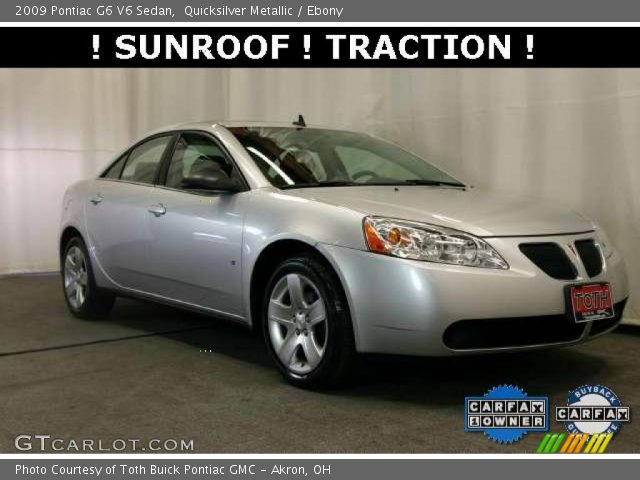 2009 Pontiac G6 V6 Sedan in Quicksilver Metallic