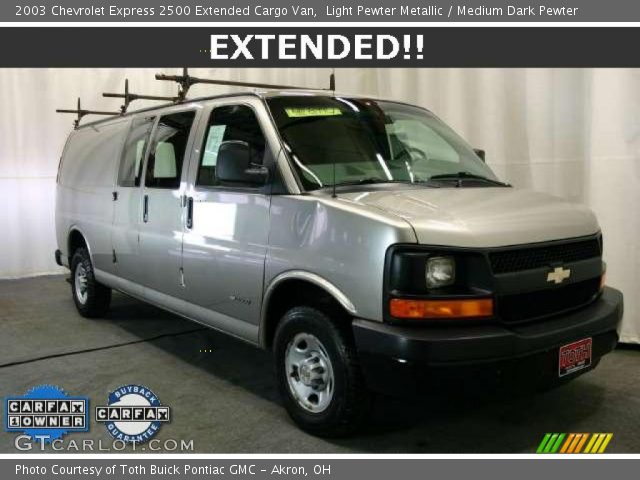 2003 Chevrolet Express 2500 Extended Cargo Van in Light Pewter Metallic