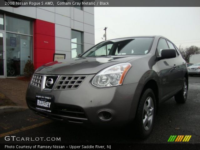2008 Nissan Rogue S AWD in Gotham Gray Metallic