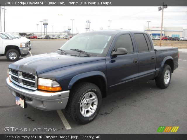 2003 Dodge Dakota SLT Quad Cab in Patriot Blue Pearl