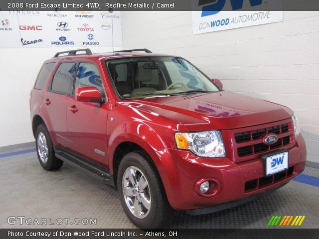 2008 Ford Escape Limited 4WD in Redfire Metallic