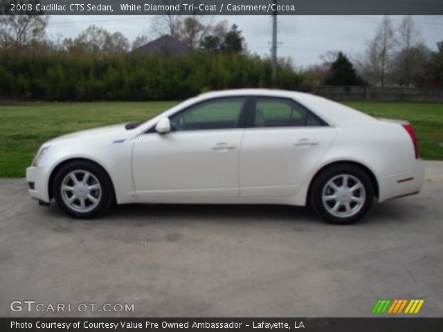 2008 Cadillac CTS Sedan in White Diamond Tri-Coat