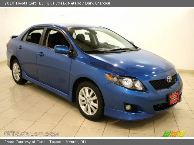 2010 Toyota Corolla S in Blue Streak Metallic