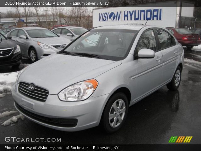 2010 Hyundai Accent GLS 4 Door in Platinum Silver