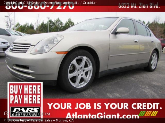 2004 Infiniti G 35 Sedan in Desert Platinum Metallic