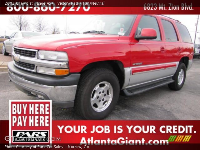 2002 Chevrolet Tahoe 4x4 in Victory Red