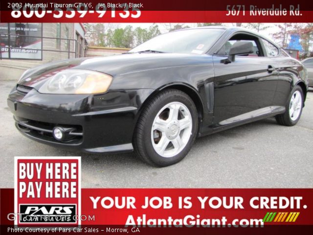 2003 Hyundai Tiburon GT V6 in Jet Black