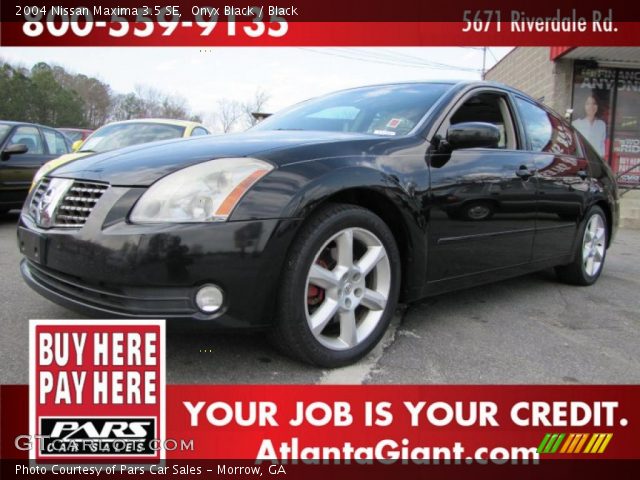 2004 Nissan Maxima 3.5 SE in Onyx Black