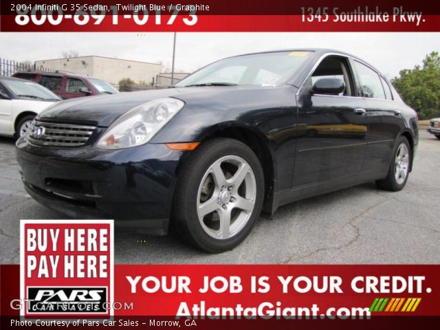 2004 Infiniti G 35 Sedan in Twilight Blue