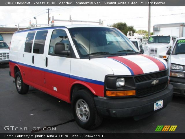 2004 Chevrolet Express 3500 Extended Commercial Van in Summit White