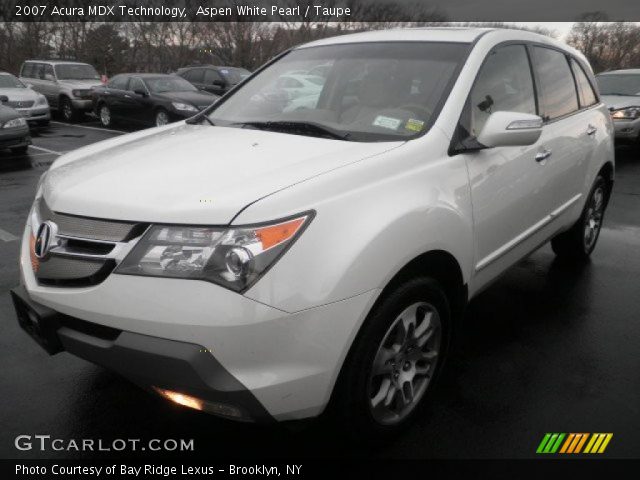 2007 Acura MDX Technology in Aspen White Pearl