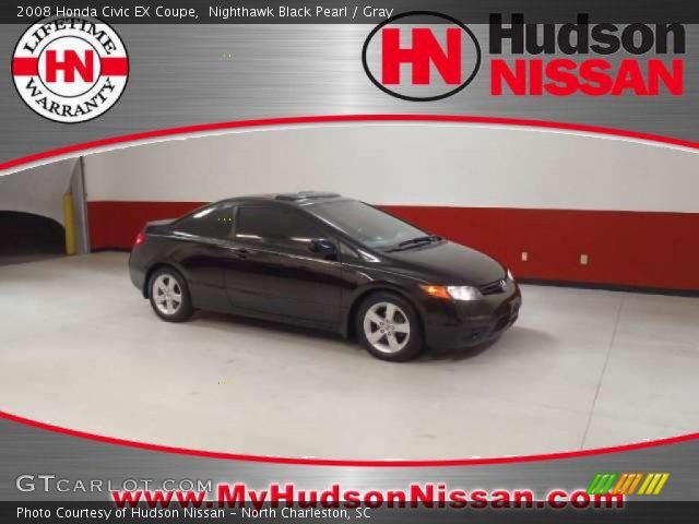2008 Honda Civic EX Coupe in Nighthawk Black Pearl