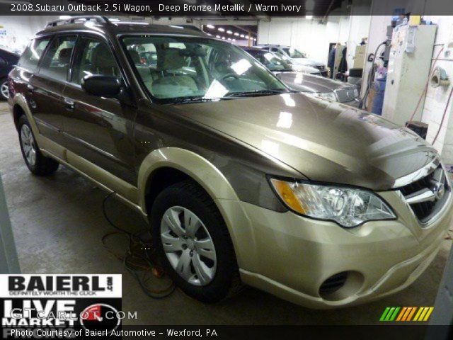 2008 Subaru Outback 2.5i Wagon in Deep Bronze Metallic