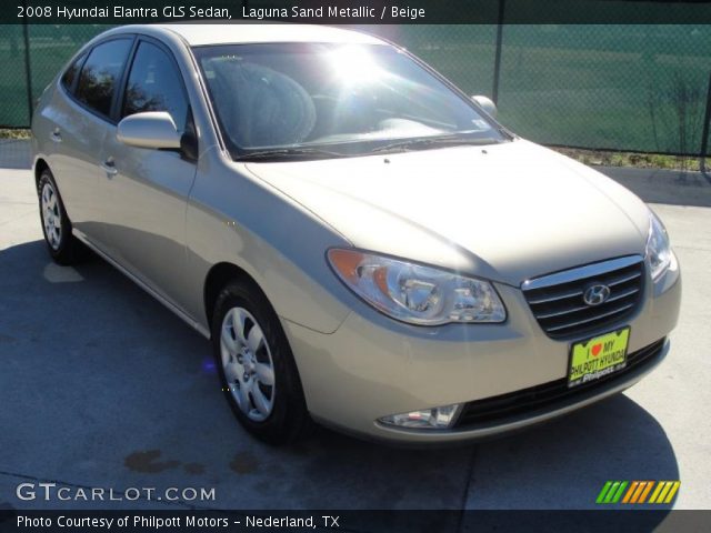 2008 Hyundai Elantra GLS Sedan in Laguna Sand Metallic