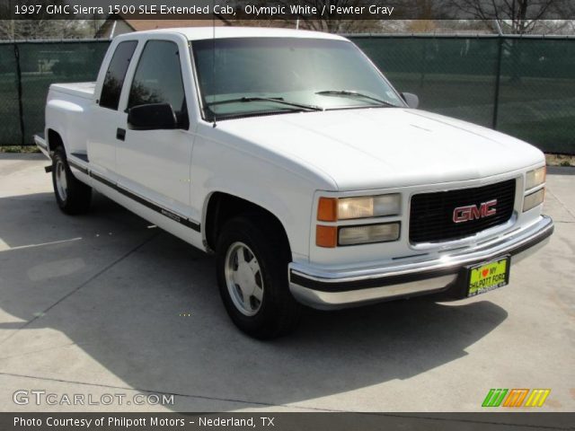 1997 GMC Sierra 1500 SLE Extended Cab in Olympic White