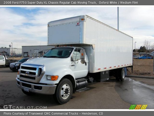 2008 Ford F750 Super Duty XL Chassis Regular Cab Moving Truck in Oxford White
