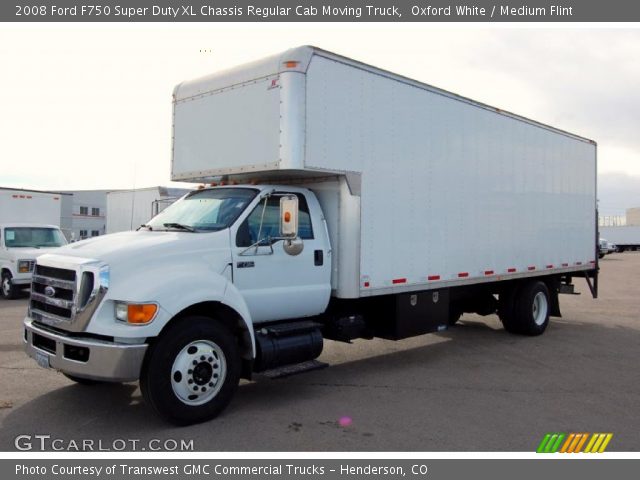 2008 Ford F750 Super Duty XL Chassis Regular Cab Moving Truck in Oxford White