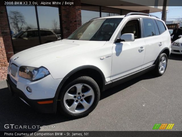 2008 BMW X3 3.0si in Alpine White