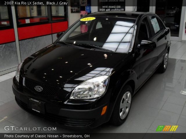 2007 Kia Rio LX Sedan in Black