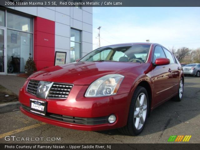 2006 Nissan Maxima 3.5 SE in Red Opulence Metallic