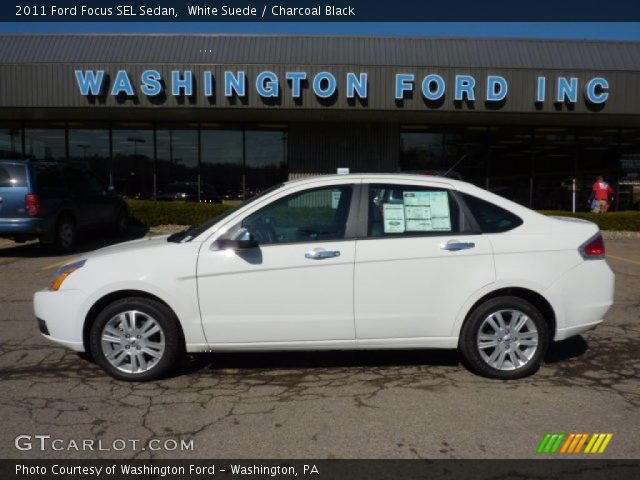 2011 Ford Focus SEL Sedan in White Suede