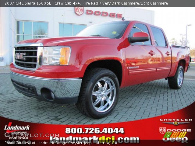 2007 GMC Sierra 1500 SLT Crew Cab 4x4 in Fire Red