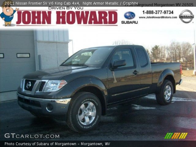 2011 Nissan Frontier SV V6 King Cab 4x4 in Night Armor Metallic