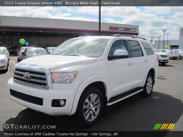 2011 Toyota Sequoia Limited 4WD in Blizzard White Pearl
