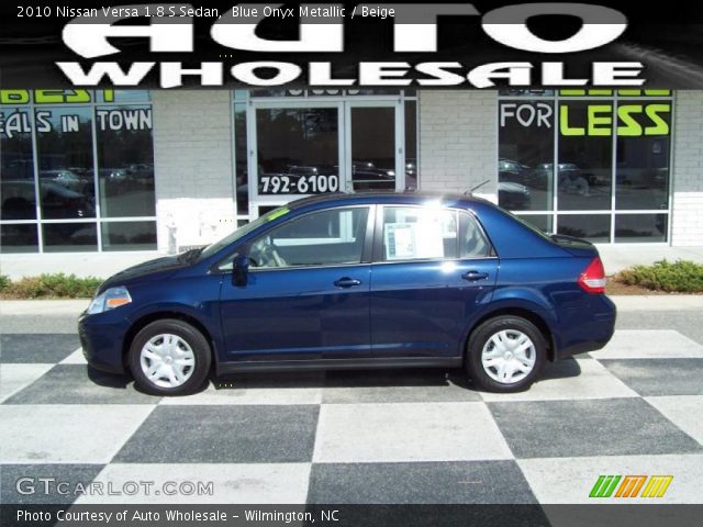 2010 Nissan Versa 1.8 S Sedan in Blue Onyx Metallic