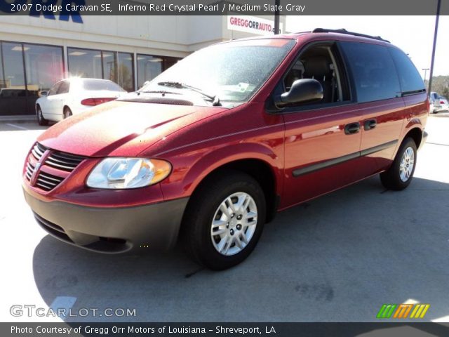 2007 Dodge Caravan SE in Inferno Red Crystal Pearl