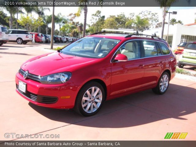 2010 Volkswagen Jetta TDI SportWagen in Salsa Red