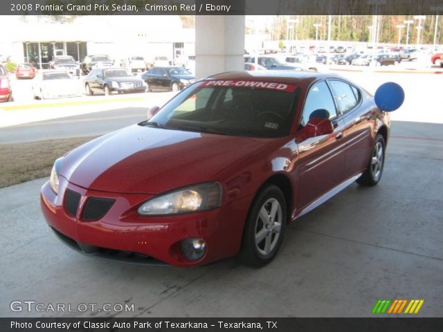 2008 Pontiac Grand Prix Sedan in Crimson Red