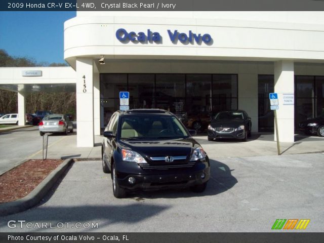 2009 Honda CR-V EX-L 4WD in Crystal Black Pearl