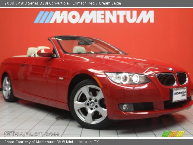 2008 BMW 3 Series 328i Convertible in Crimson Red