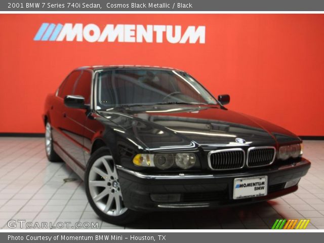 2001 BMW 7 Series 740i Sedan in Cosmos Black Metallic