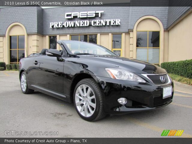 2010 Lexus IS 350C Convertible in Obsidian Black
